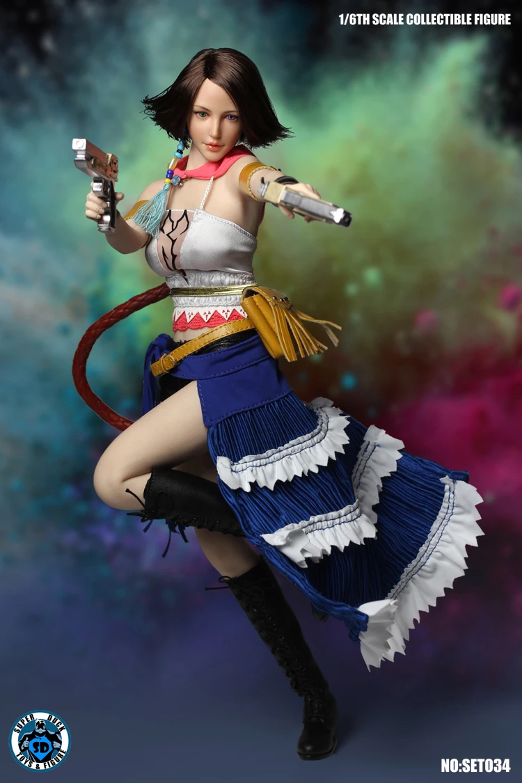 1/6 женский шутер Final Fantasy Yuna Head Body Clothes Boot фигурка косплей костюм для 12 дюймов DIY Tbleague кукла