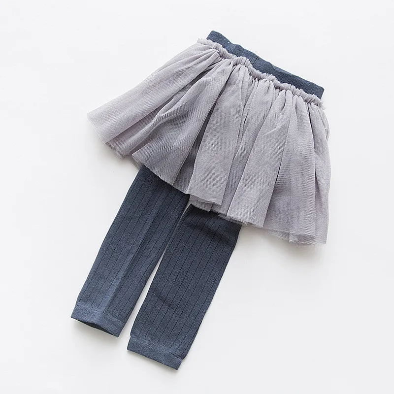 Kids Leggings for Girls Cotton Knit Lace Girl Leggings Children Toddler Legging Girl Spring Autumn Baby Girl Clothes For 1-8Year
