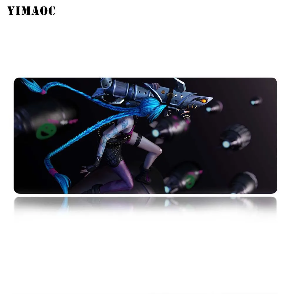MP2 40x90cm YIMAOC Jinx League of Legends коврик для мыши 40x90 см компьютерный коврик для мыши Противоскользящий коврик для игровой мыши из натурального каучука - Цвет: MP2 40x90cm