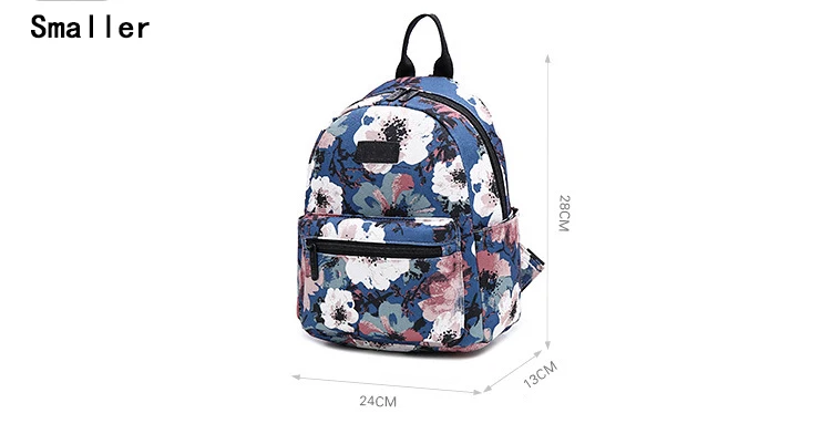 Новинка, мини рюкзак Mochila с цветочным принтом, женский рюкзак, школьная сумка для девочек-подростков, сумка для книг, рюкзаки для ноутбука, повседневные сумки