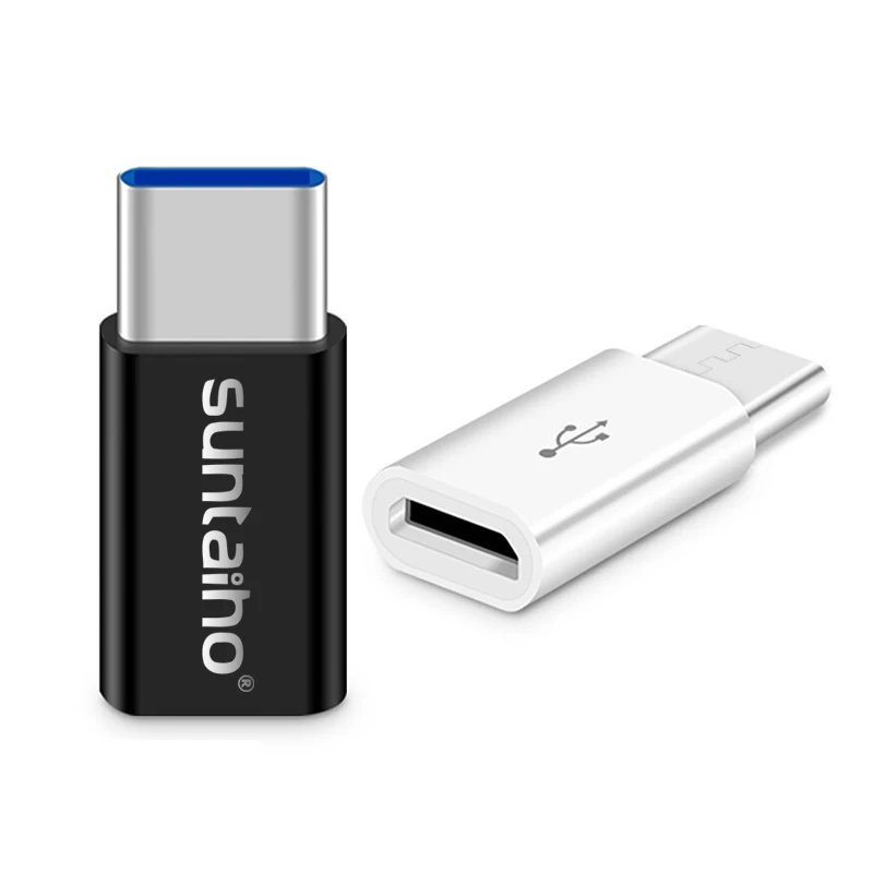 3 шт. USB 3,1 тип-c штекер для Micro USB Женский USB C Suntaiho преобразующий кабельный разъем для Xiaomi Macbook Nexus 5X Oneplus адаптер