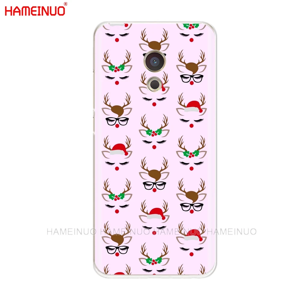 HAMEINUO с милым оленем с мультяшным рождественским оленем и крышка чехол для телефона для Meizu M6 M5 M5S M2 M3 M3S MX4 MX5 MX6 PRO 6 5 U10 U20 note plus