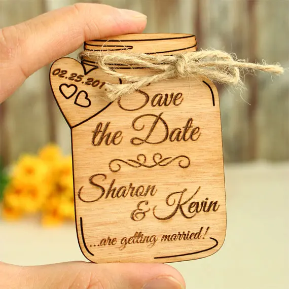 Персонализированная Свадебная банка каменщика деревенская деревянная