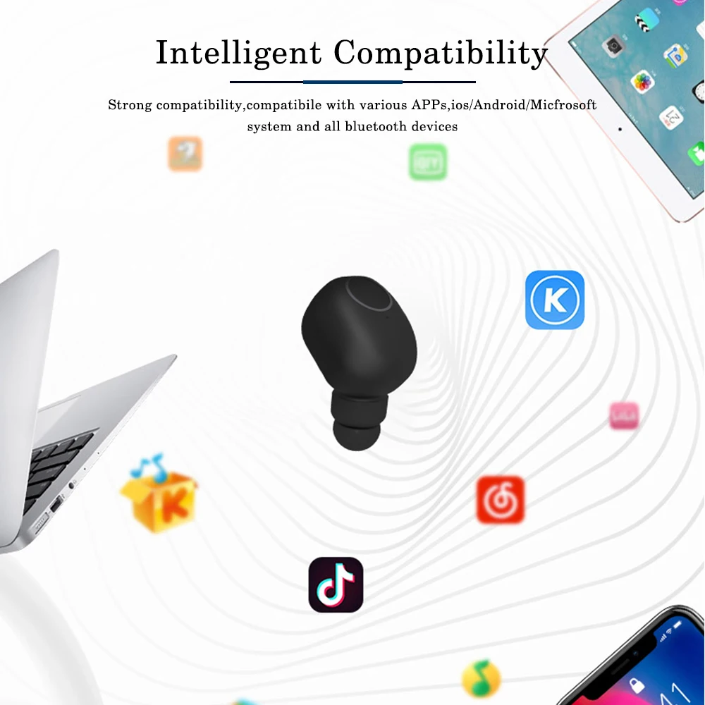 Bluetooth 5 0 TWS мини беспроводные наушники 3D стерео гарнитура IPX5 Водонепроницаемый