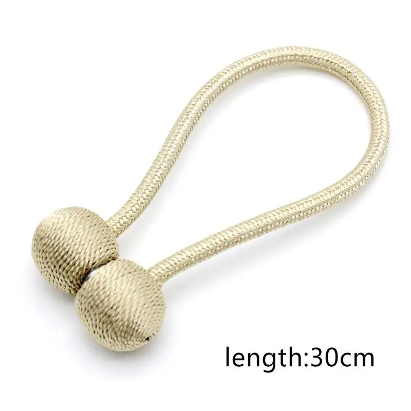 30cm 2 шт. Современная Минималистичная Магнитная занавеска с пряжками, дрель-крючок,, установка, гостиная, спальня ленты для штор - Цвет: 30cm