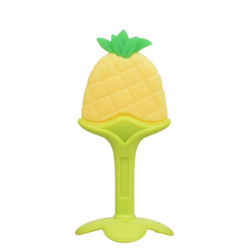 Pineapple Безопасный детский силиконовый Прорезыватель для зубов, игрушки в форме фруктов, Прорезыватель для зубов, прорезыватель для жевания, BPA бесплатно, детский подарок для ухода за зубами - Цвет: Pineapple