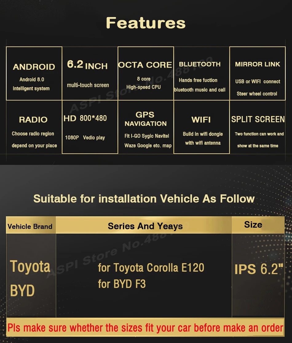 Автомобильный dvd плеер для Toyota Corolla E120 Android 8 0 ядер 4G RAM 32G ROM GPS навигация стерео