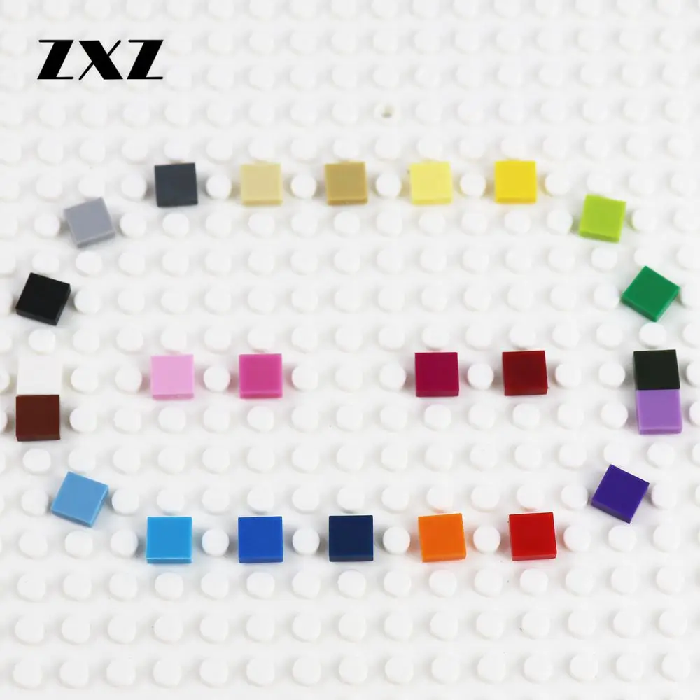 

5000 PIECES DIY Enlighten Plastic Building Blocks Flat Tiles 1x1 with Groove Toys For Kids MOC Pixel Art Accessory Parts 3070