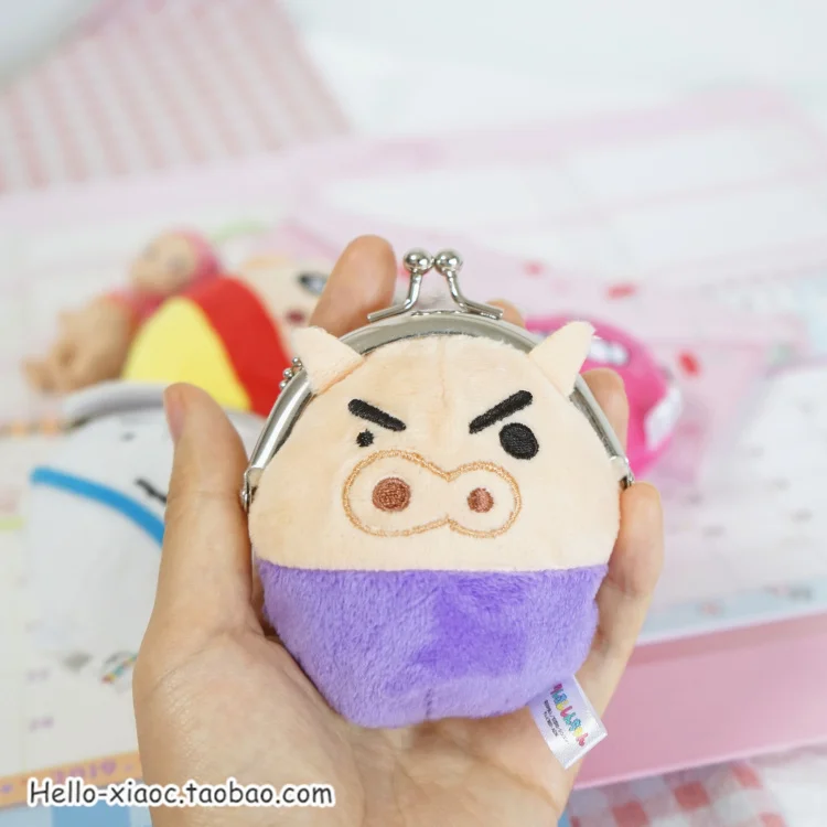 1 шт. Crayon Shin-chan плюшевые кошельки мультфильм японское аниме Shin-chan плюшевые куклы для сумки подвеска брелок детские подарки