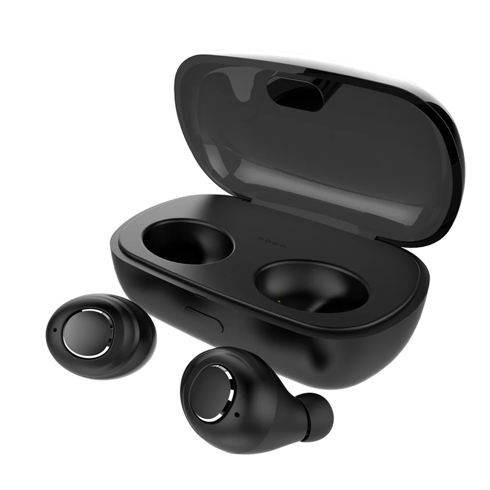 Черный Joinrun TWS Bluetooth 5,0 наушники-вкладыши Беспроводные Мини Bluetooth наушники водонепроницаемые спортивные смарт-гарнитура с зарядным устройством - Цвет: Черный