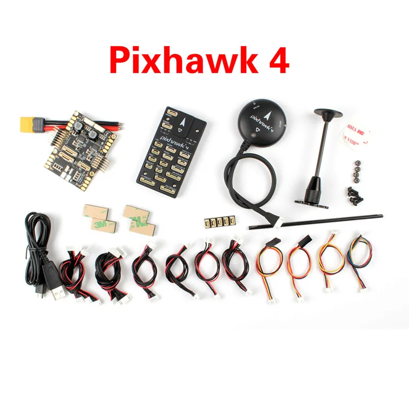 Полетный контроллер Holybro Pixhawk 4 и GPS модуль NEO M8N & PM07 плата управления питанием