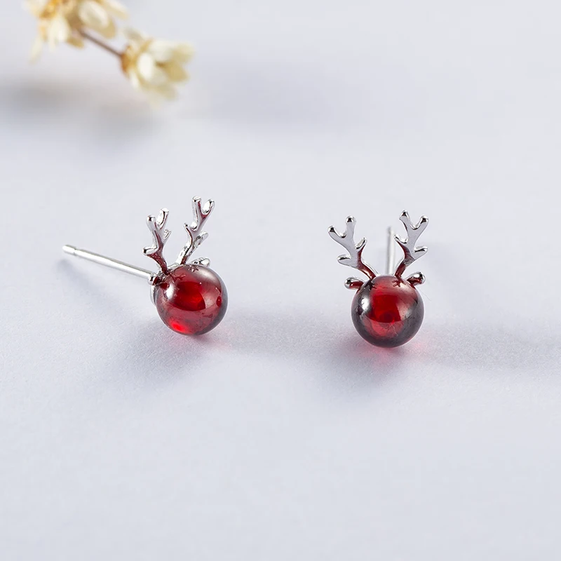 Серьги в европейском стиле роскошные трехмерные рождественские олени подарок с