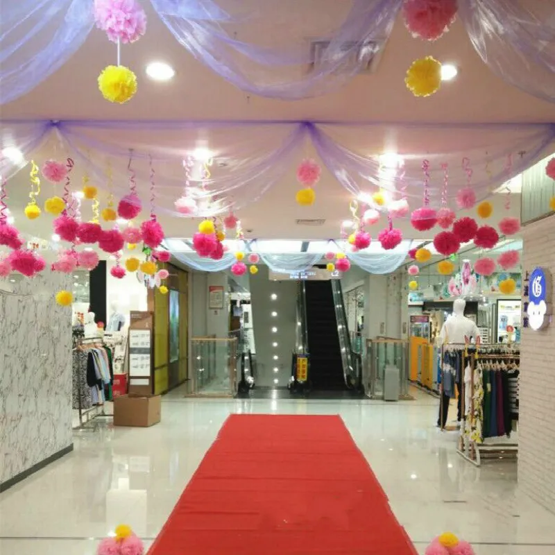 

5Pcs Paper Flower Ball Children Birthday Party Wedding Decoration Festival Party Home Decoration paper Pull Flower Ball