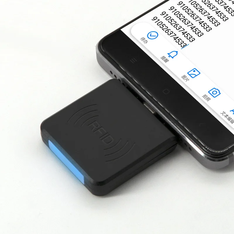 125KHz Mini RFID Reader Mobile Phone EM4100 TK4100 ID Card micro usb Interface Support Android System | Безопасность и защита