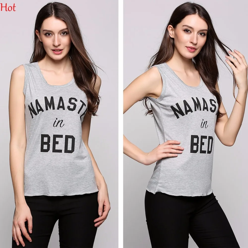 Летние сексуальные женские майки серые футболки с круглым вырезом и буквенным