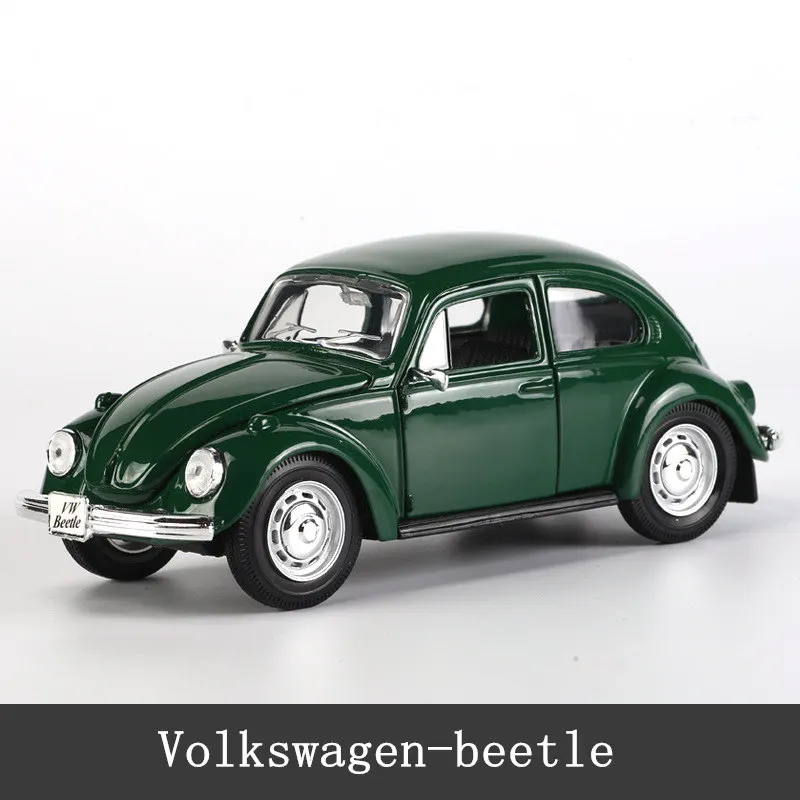 Volkswagen-beetle Maisto 1:24 Volkswagen-beetle классическая модель автомобиля из сплава украшение Коллекция игрушек инструменты подарок - Цвет: Volkswagen-beetle