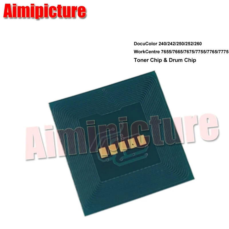 Чип тонерного картриджа для Xerox DocuColor 240/242/250/252/260 WorkCentre 7655/7665/7675 006R01219 006R01222 006R01221