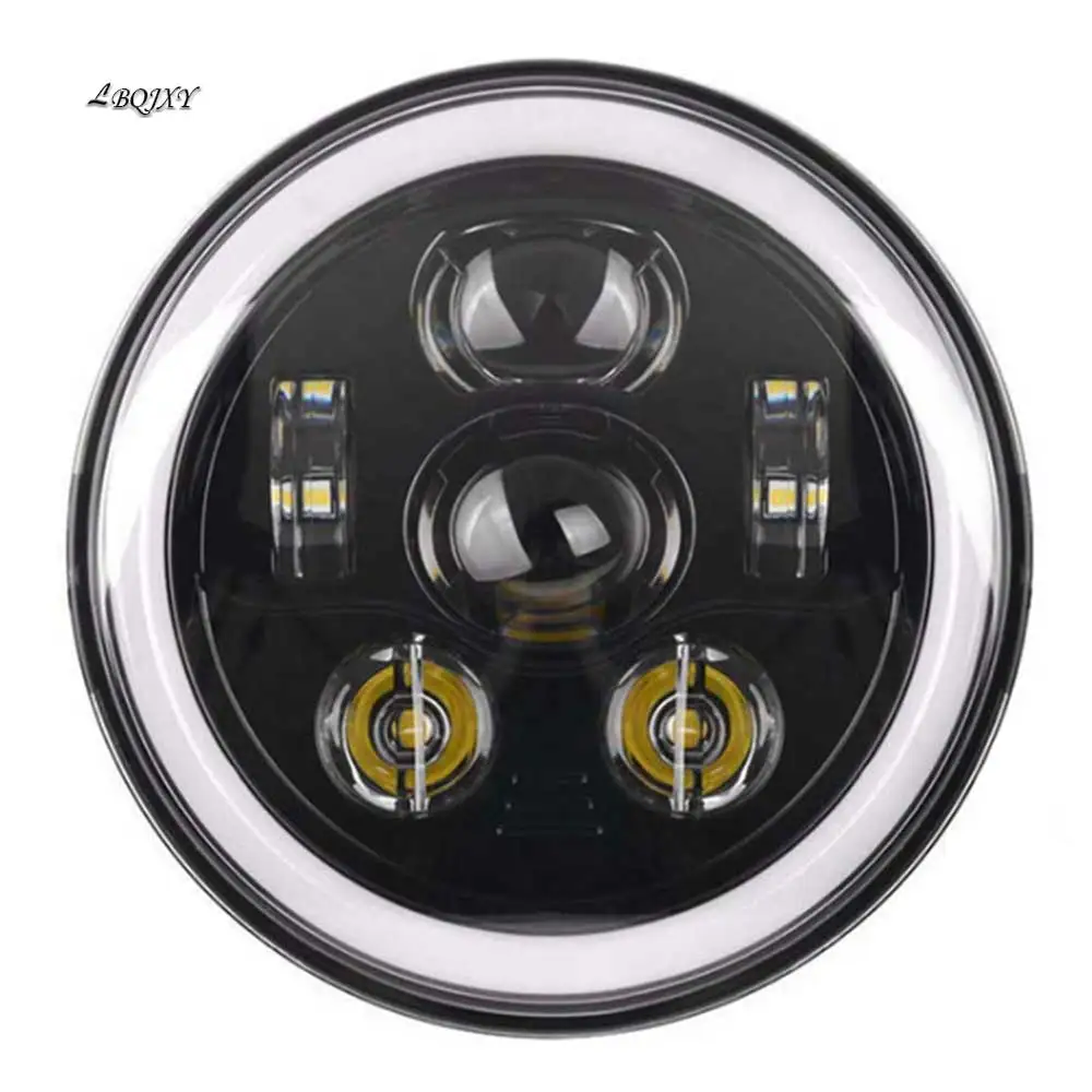 LBQJXY 7 inch LED headlights for Jeep wrangler headlamp locomotive modified H4 connector off road|Передние LED-фары для авто| |