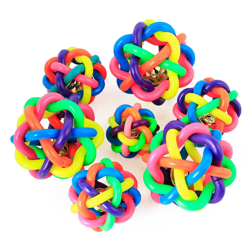 Новое поступление игрушка для собак красочный колокольчик домашних животных 6 см