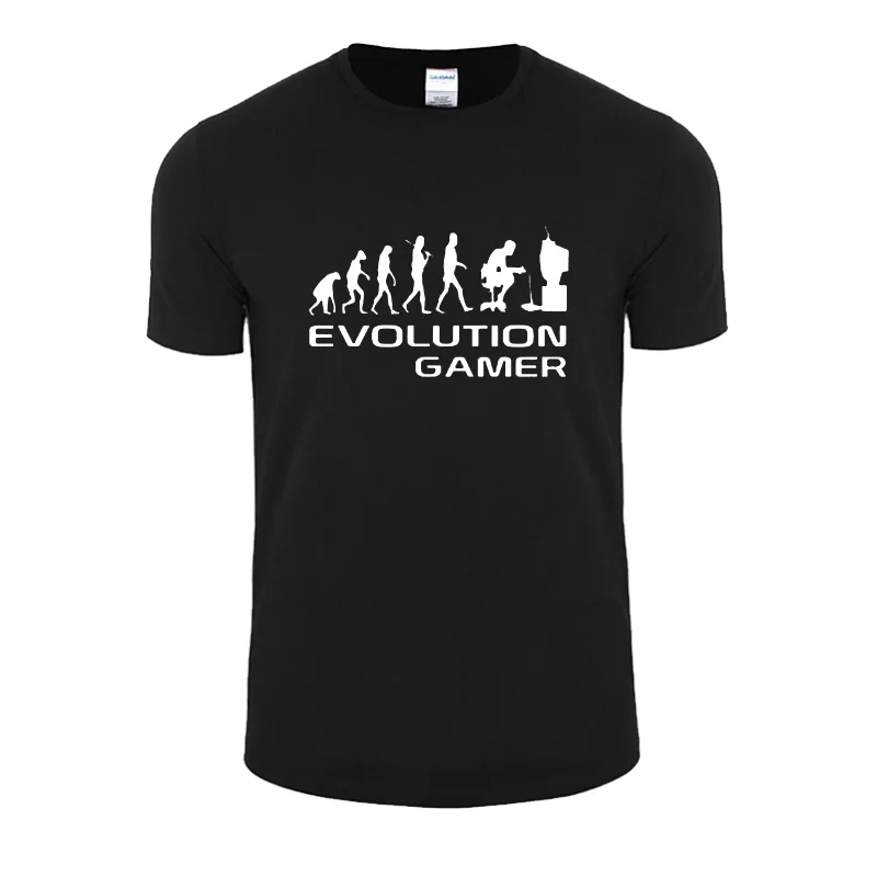 Evolution Of A Gamer Pc Geek Leisure Time T Shirt | Мужская одежда