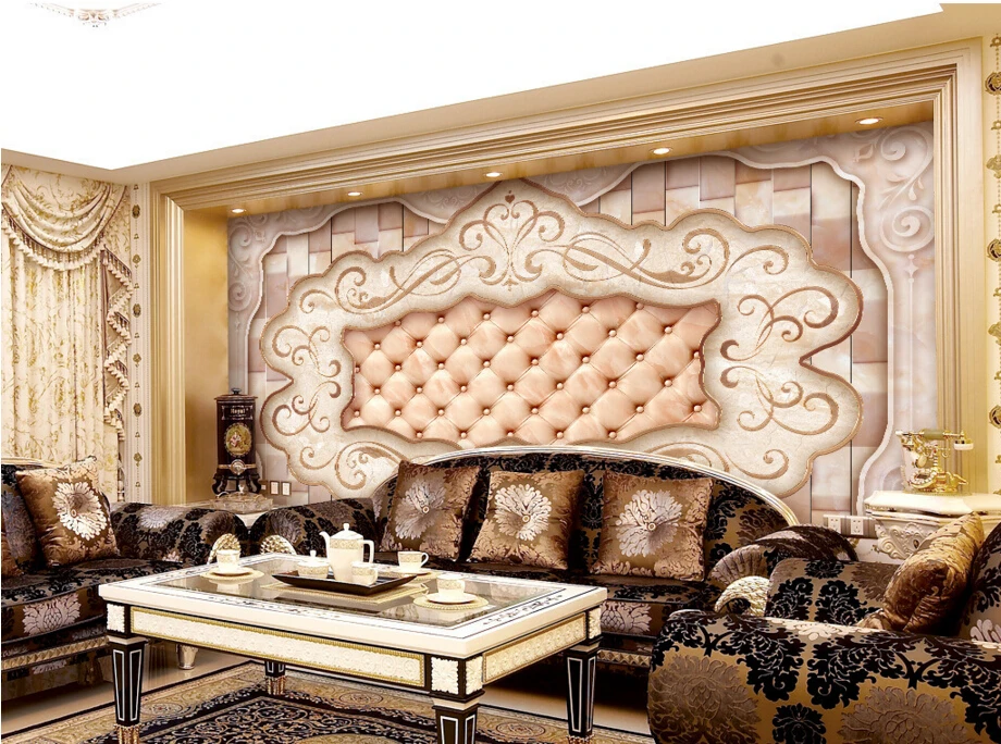 3d обои на заказ художественный Рисунок плитки винтажная Настенная роспись в