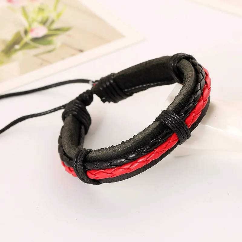 2018 Fashion Bracelets for Women Wrap Genuine Leather Bracelet Braided Rope Men Wedding Jewelry Friendship | Украшения и