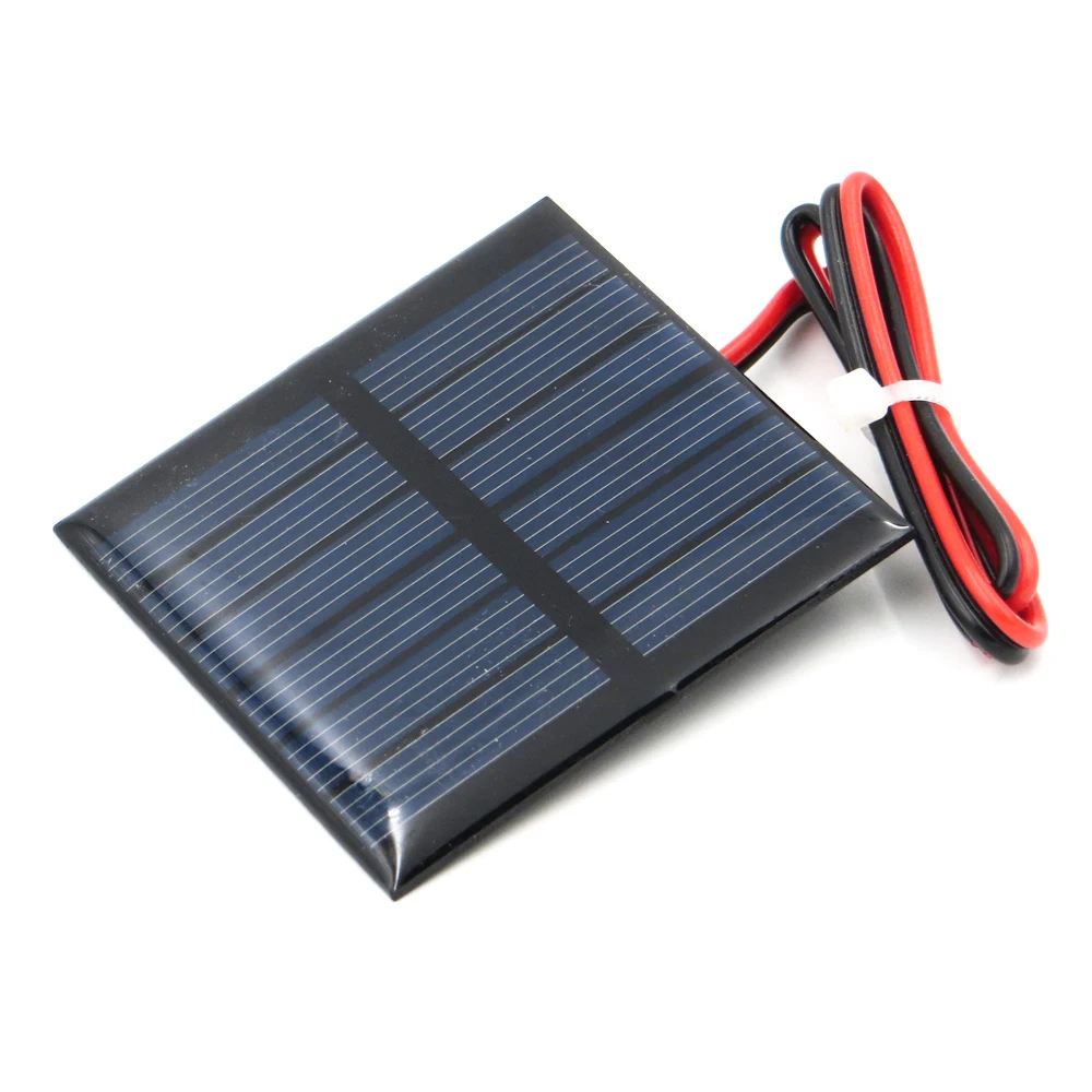 3V 120mA with 30cm extend cable Solar Panel Polycrystalline Silicon DIY Battery Charger Module Mini Cell wire toy | Обустройство дома