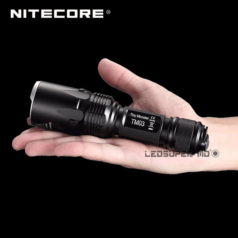 Крошечный Серия Monster Nitecore TM03 CREE XHP70 светодиодный тактический мощный фонарик 2800
