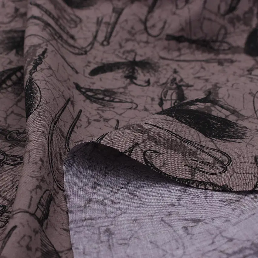 Рыболовная приманка рыболовный крючок ткань с принтом для морской рыбалки