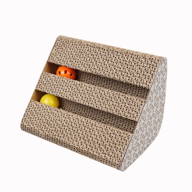 Когтеточка для кошек ручной работы Интерактивная гофрированная бумага игрушки с