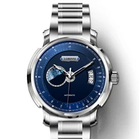 new switzerland lobinni luxury brand sapphire tachymeter japan miyota automatic mechanical mens watches waterproof clock l17511