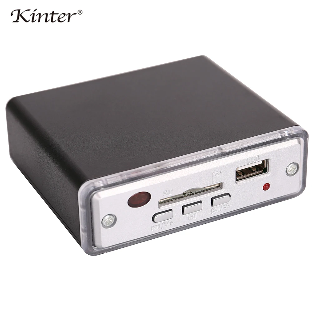 Kinter A2 Hifi Предварительный усилитель DC 12 В Поддержка USB SD карты вход пульт дистанционного управления громкостью подключение активный динамик или наушники