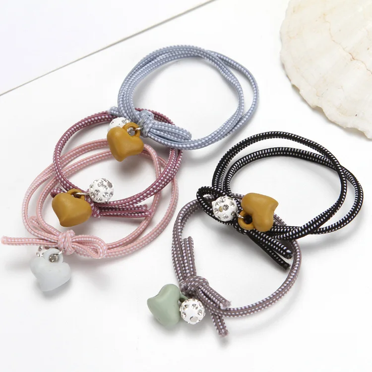 5 шт./лот Корейская версия нового креативного банта кольцо для волос любовь