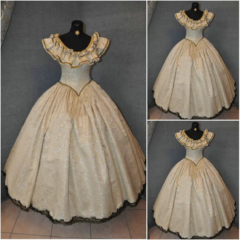 

Hot sale! Customer-made 19 Century Vintage Victorian Dresses 1860s Civil War Southern Belle Gown Cosplay dresses US4-36 C-558