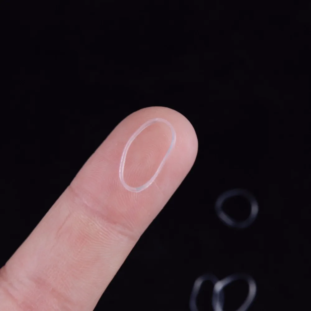 350 шт./упак. прозрачная эластичная резинка для волос завязка косички цекольвые