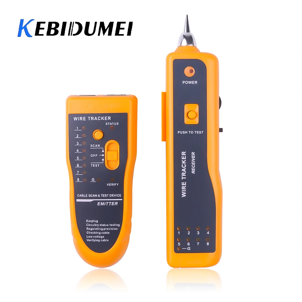 Kebidumei сетевой кабель тестер детектор RJ11 RJ45 Cat5 Cat6 телефонный провод трекер Tracer тонер Ethernet LAN линия Finder новейший