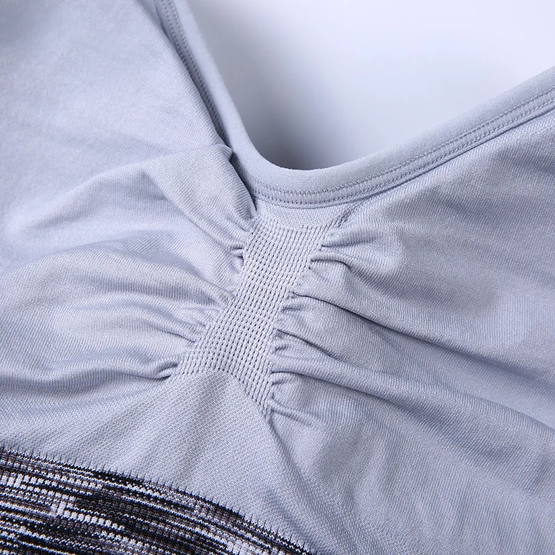 Ld.alice New S Back Women Sports Bra Stripe Spaghetti Straps Female Fitness Yoga Tops Sexy Cheaper Bodybuilding Underwear | Спорт и
