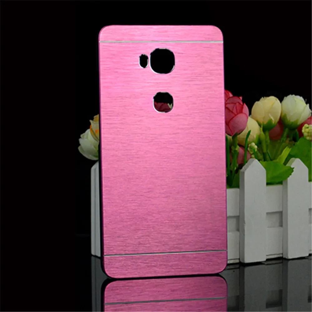 Для Huawei Honor 5X X5 GR5 2016 GR5W Kiw-L21 модные Motomo крацованный алюминий металл Пластик чехол