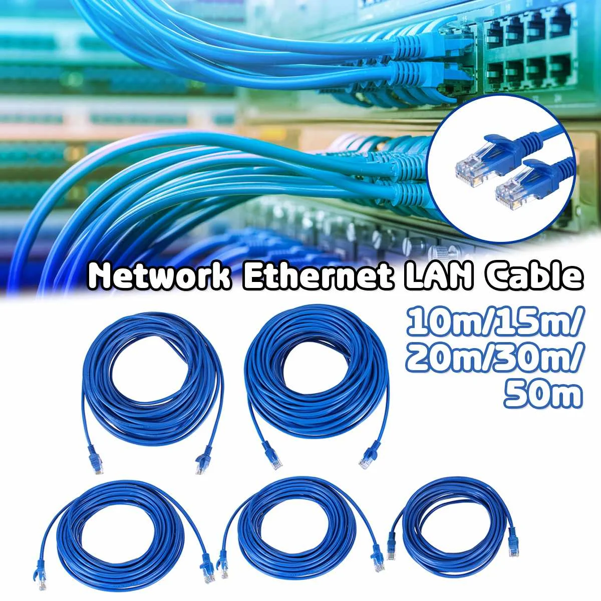 

Ethernet кабель высокоскоростной RJ45 сетевой LAN кабель маршрутизатор компьютерный кабель для компьютерного маршрутизатора 10 м/15 м/20 м/30 м/50 м