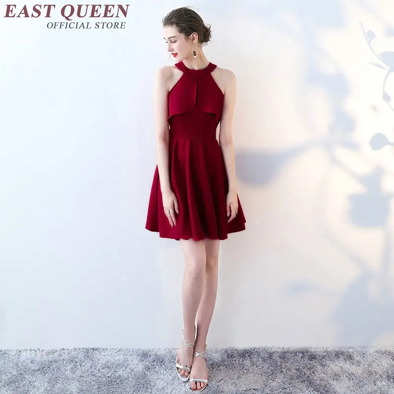 Новинка 2018 короткое вечернее платье с открытыми плечами красные короткие платья