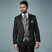 black groom tuxedo wedding suits for men blazers latest coat pants designs terno masculino costume homme formal man suits 3piece