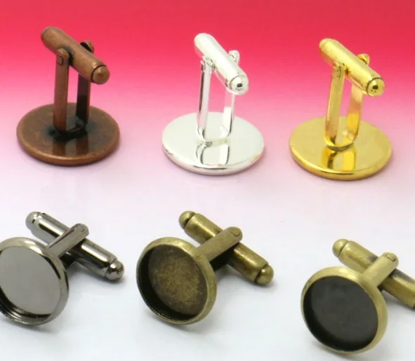 100 шт оптовая продажа четыре цвета французские запонки/Запонки База W/Внутренняя