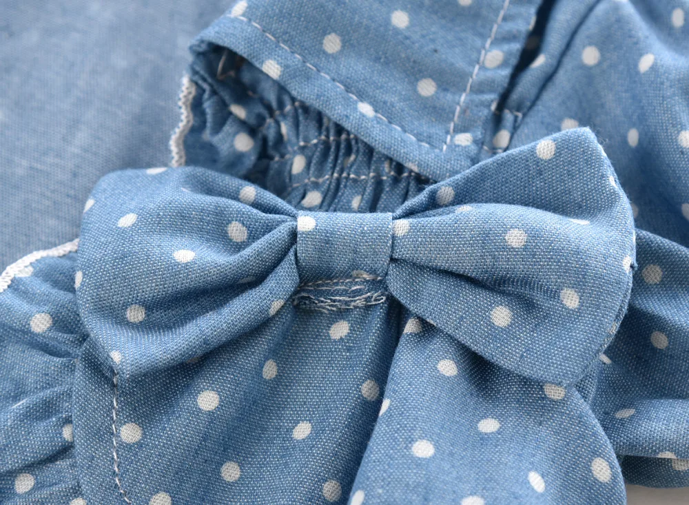 Новинка 2021 года Стильное летнее платье для маленьких девочек с черными пятнами