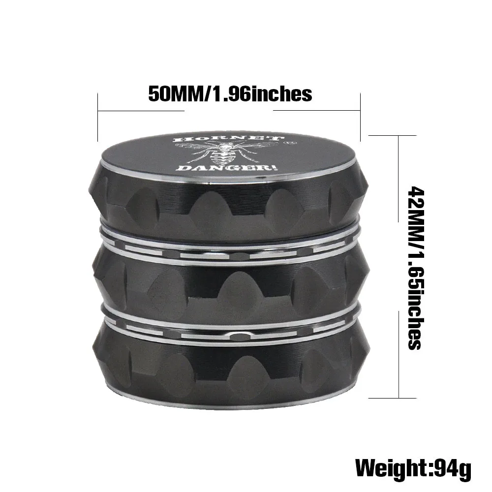 HORNET металлическая дымовая труба аксессуары 50 мм 3 Слои Табак Дробилка для трав