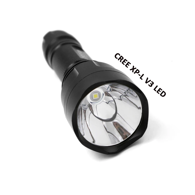 Суперяркий Светодиодный Фонарик C8 CREE Hi V3 10 Вт 10x7135 а 1 режим работы крепление