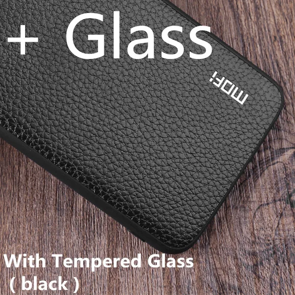 Black with Glass MOFi оригинальная задняя крышка для samsung Galaxy S9 Чехол Жесткий PC для Galaxy S9 из искусственной кожи корпус полный идеальный роскошный мягкий ТПУ чехол - Цвет: Black with Glass