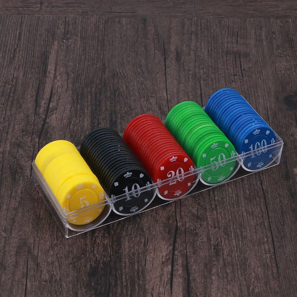100pcs Acrylic Scrub Tokens Creative Mahjong Poker Plastic for Woman Man Lady | Спорт и развлечения
