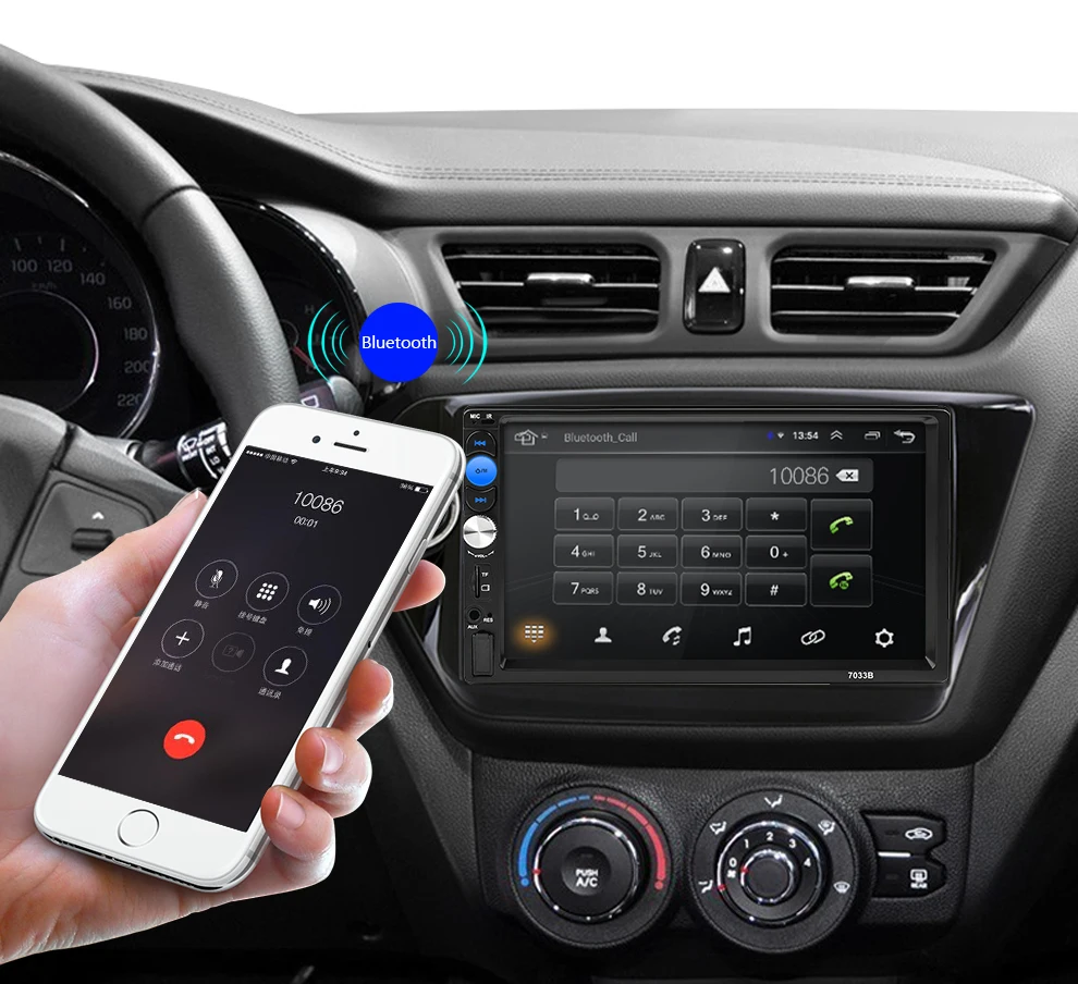 Автомагнитола 2 Din Android 8,0 Автомагнитола 7 дюймов 1024*600 автомобильный аудио плеер gps навигация Wifi Bluetooth мультимедиа плеер новейший