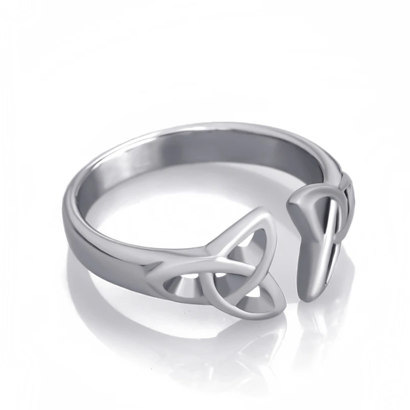 Женское кольцо Elfasio из нержавеющей стали кельтский узел серебряного цвета модные