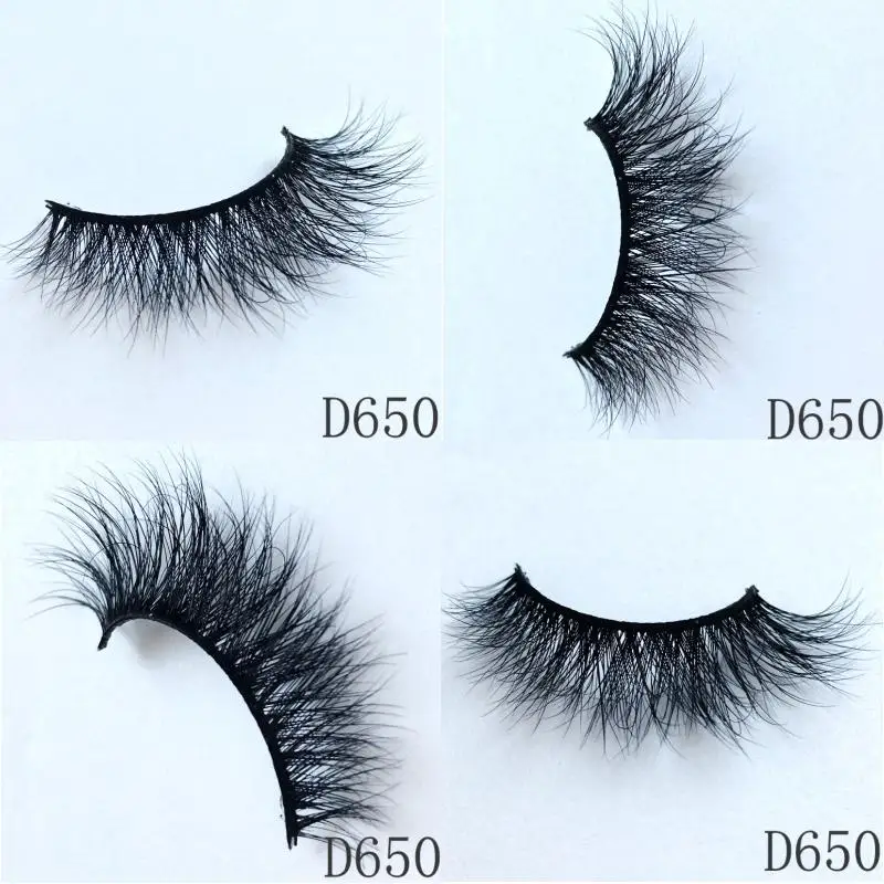 IN USA Wholesale 3d mink eyelashes hand made makeup false eyelash natural long eyelash extension 50 pairs Fluffy eyelashes